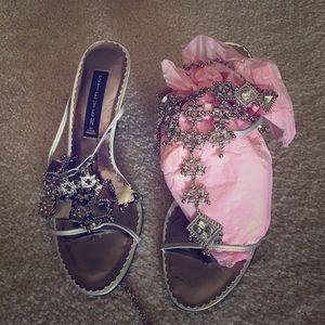 Silver Steve Madden Sandals.